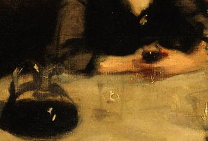 Het glas port: detail van de haven door John Singer Sargent